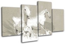 Vintage Horse Paint Abstract