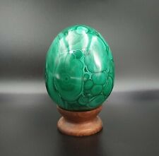 Oeuf en Malachite polie -