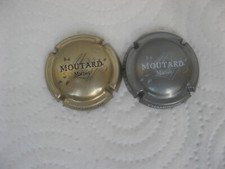 lot de 2 capsules de champagne  MICHEL MOUTARD  DOREE ET GRISE