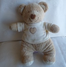 Doudou Ours Pommette - Beige Coeur