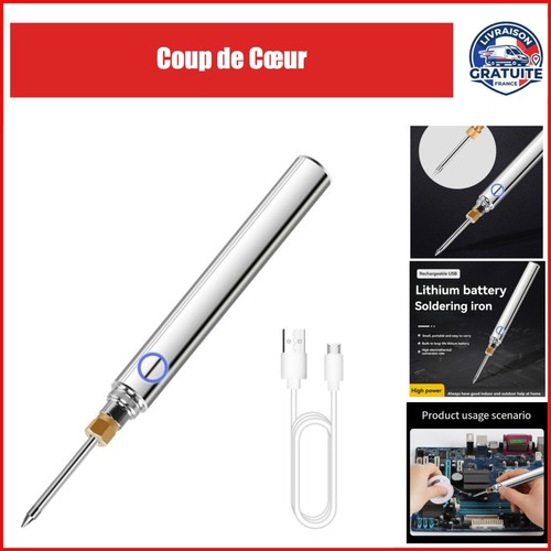 Fer souder rechargeable usb - fer,