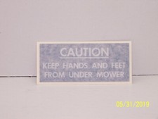 Ford LGT 100 - 125 - 145 - 165 Garden Tractor Caution Keep Hands And Feet From U