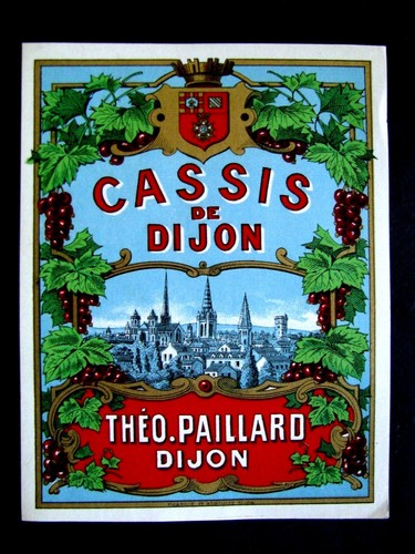 Etiquette cassis dijon - ,