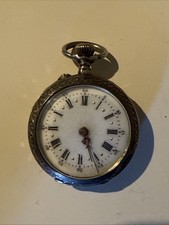 Montre de Col, Gousset en Argent, Fonctionne, à Réviser