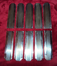 10 ancienne plaques propreté laiton objet art déco nouveau porte serrure maison