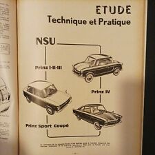 REVUE TECHNIQUE NSU PRINZ 1 2