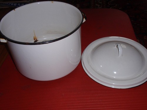 Antique enamelware large - antique,