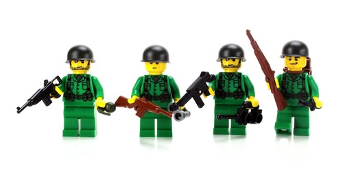 Battle brick green ww2 - battle, squad