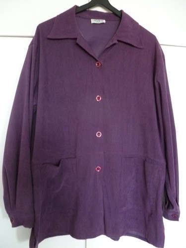 Veste violette peau peche - peau, de