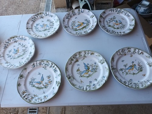 Lot assiettes plates en - ,