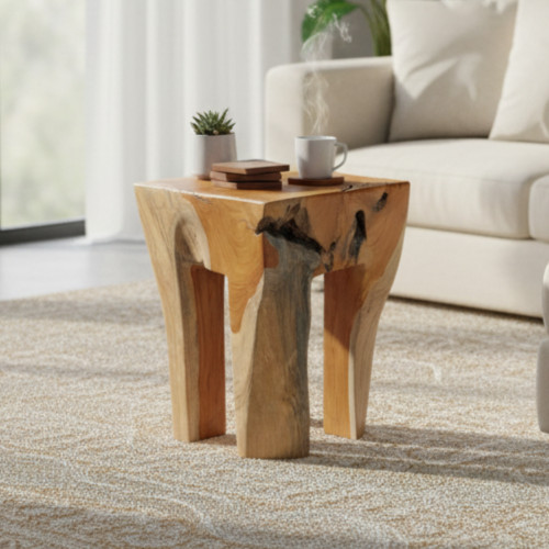 Table appoint teck ban - teck,
