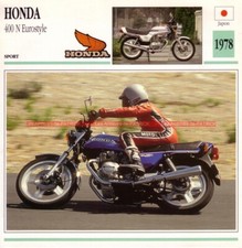 HONDA CB 400 N Eurostyle CBN CB400N 1978 : Fiche Moto #000984