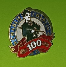 PIN'S PIN DU CENTENAIRE DE CHARLIE CHAPLIN 1889-1989 CHARLOT EGF CINÉMA SUPERBE!