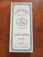 Jolie Petite Boite Vide De Cordonnet Brillanté Cartier Bresson-Mercerie Ancienne