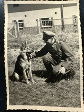 Photo ww2 Archive : Maître Chien WH av Berger Allemand