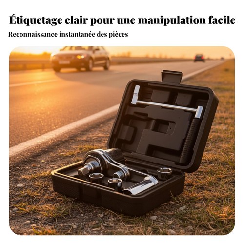 Clé démonte roue résistant - clé,