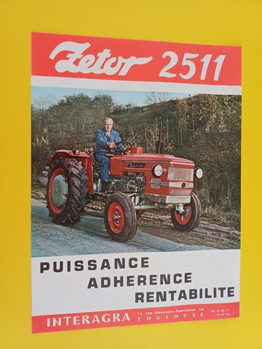 Feuillet prospectus tracteur - prospectus,