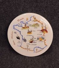 Plateau Céramique Cerenne Vallauris Galerie De La Jaude Vintage 60-70