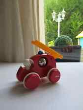 9 ⚜️ Camion De Pompiers Brio Avec Cloche Voiture En Bois