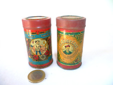 2 ANCIENNES BOITES PUB DÉBUT XXème TÔLE LITHOGRAPHIÉE ÉPICES RABELAIS (1)