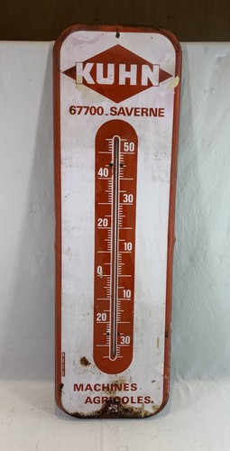 Ancien grand thermometre tole - ancien,