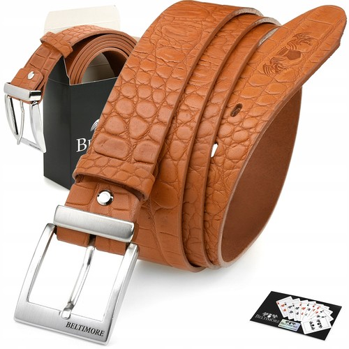 Ceinture homme cuir camel - 4, cm