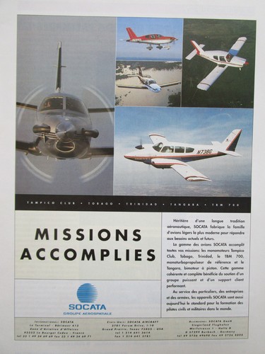 1996 pub socata - pub,