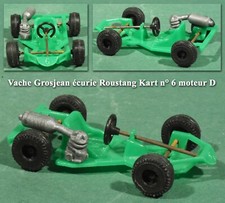 Vache Grosjean écurie Roustang Kart n° 6 vert, moteur D