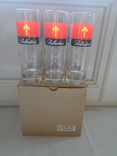 6 VERRES TUBE A WHISKY