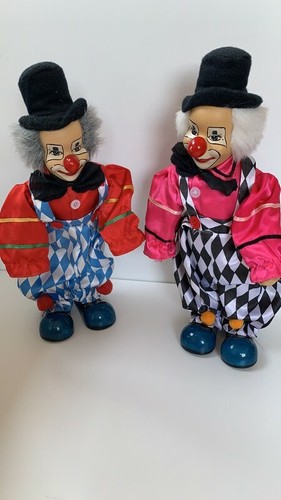 Lot clowns en porcelaine - 2,