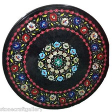 24 " Marbre Centre Table Haut Lapis Incrustation Handmade Décor Maison