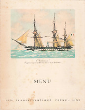VIEUX PAPIER MENU CIE