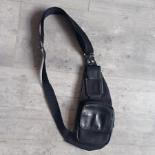 Holster vintage sac épaule cuir noir Texier 1980 homme