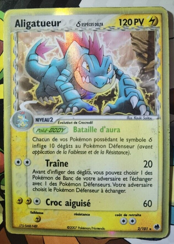 Carte pokémon aligatueur - :,