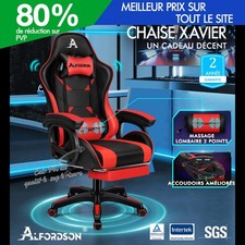 ALFORDSON Chaise Gaming avec