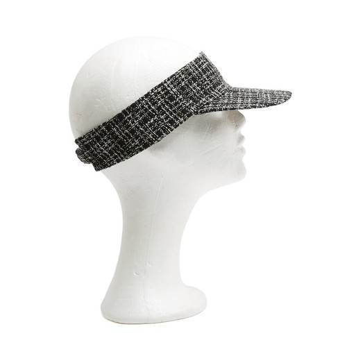 Chanel visière black tweed - visière,