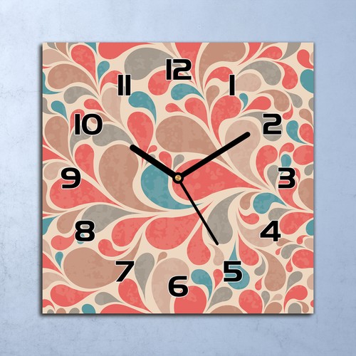 Horloge murale verre retro - murale,
