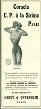 Publicité ancienne corsets C