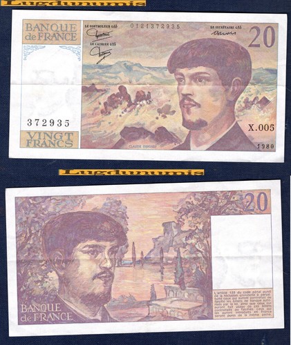 Francs debussy 1980 sup - 20,