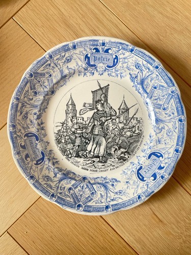 Assiette parlante faience - assiette,