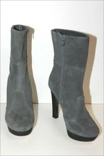 BCBG MAX AZRIA  Bottines à Talons Daim Gris Modèle AUBREY T 6 / 36 TBE