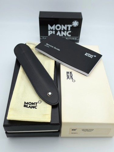 Montblanc leather pen sleeve - montblanc,