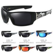 Lunettes De Soleil Polarisees West Coast Hip Hop Cazino Gang UV400 Motocycliste