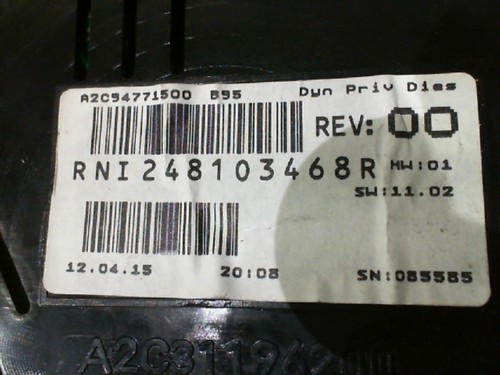Compteur renault megane - renault,