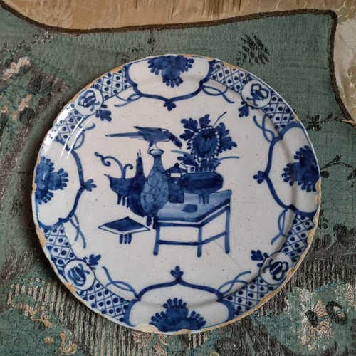 Assiette xviiiè faience de - xviiiè,