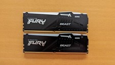 RAM Kingston 16GB (2x8GB) DDR5 5600MT/s CL40 FURY Beast Black RGB XMP