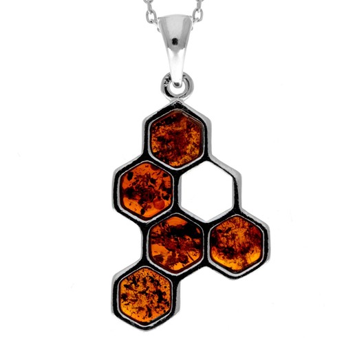 Pendentif moderne ambre - pendentif,