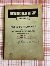 MANUEL NOTICE DEUTZ Z 0154 1F