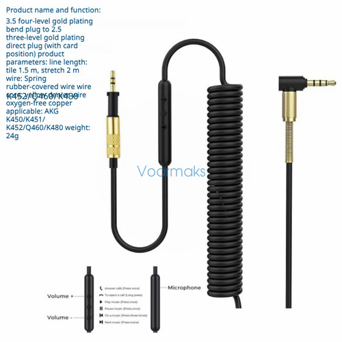 Audio cable for - cable, k450