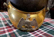 CUIVRERIE MILITAIRE  HAUSSE COL D'OFFICIER D'UN REGIMENT DE GRENADIER II EMPIRE